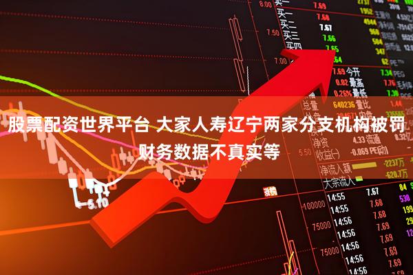 股票配资世界平台 大家人寿辽宁两家分支机构被罚 财务数据不真实等